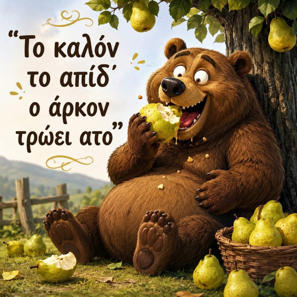 Γιώτα Ιωακειμίδου: Το καλόν το απίδ΄ ο άρκον τρώει ατο
