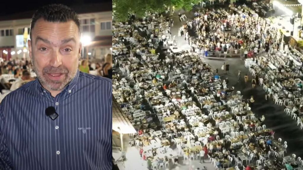 Τρελάθηκε ο Αλέξης Παρχαρίδης με το ποντιακό πανηγύρι στον Κορινό Πιερίας