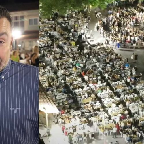 Τρελάθηκε ο Αλέξης Παρχαρίδης με το ποντιακό πανηγύρι στον Κορινό Πιερίας